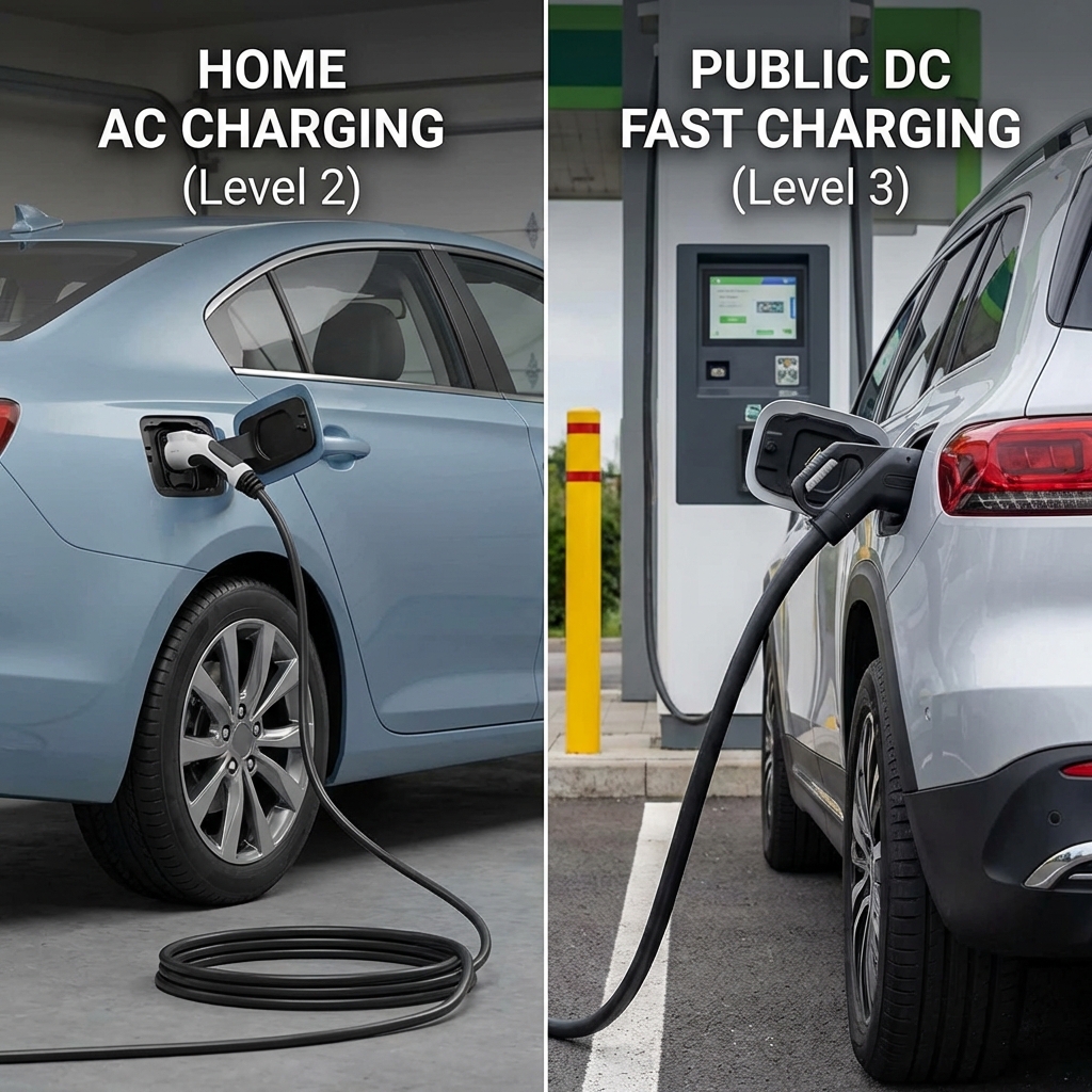 טעינת רכב חשמלי: AC או DC? ההבדל שחייבים להכיר