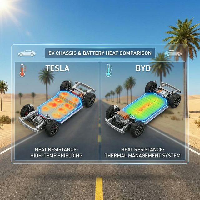 BYD מול טסלה: מי שורדת טוב יותר את החום הישראלי?