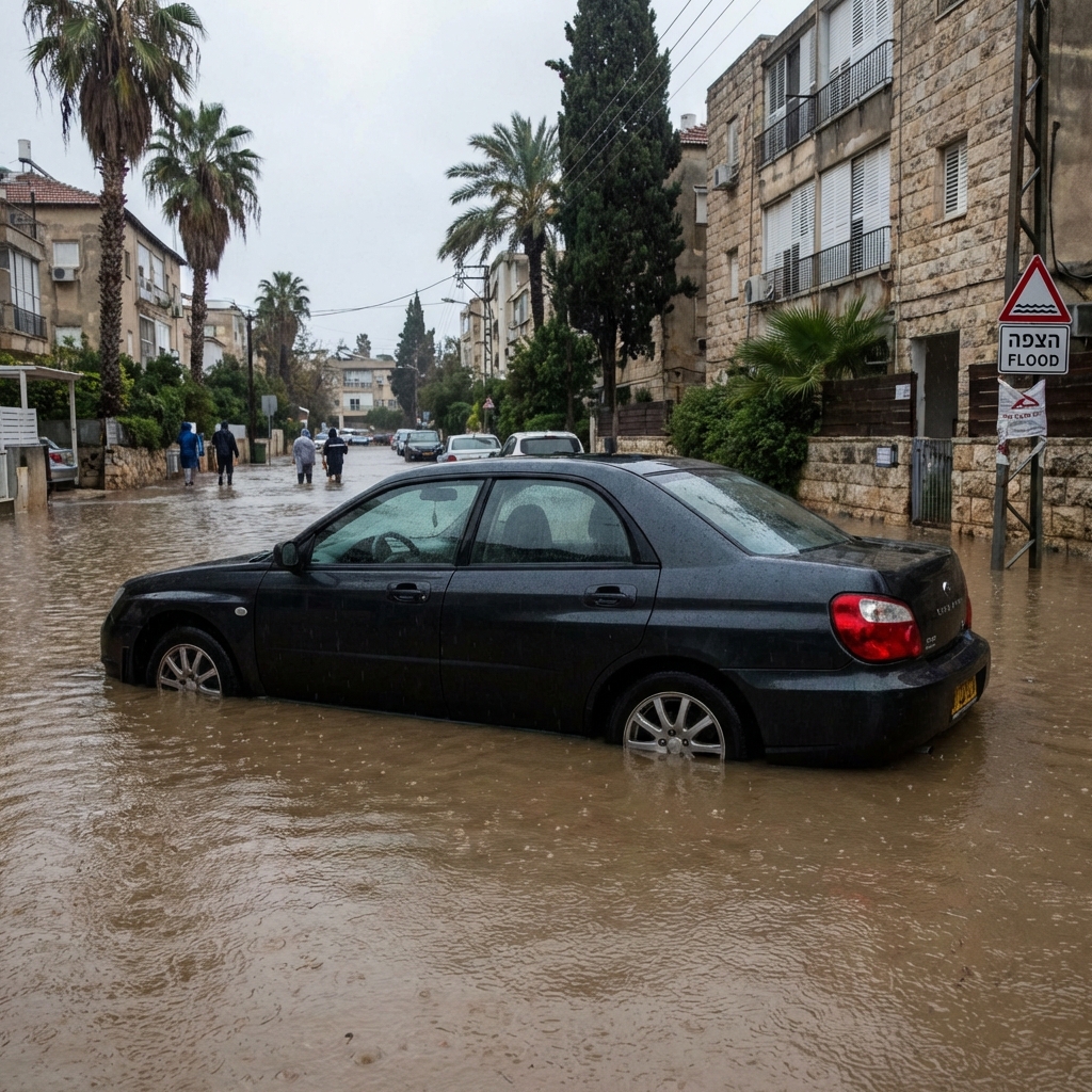 רכב מוצף: הסכנה השקטה של החורף ואיך מזהים אותה